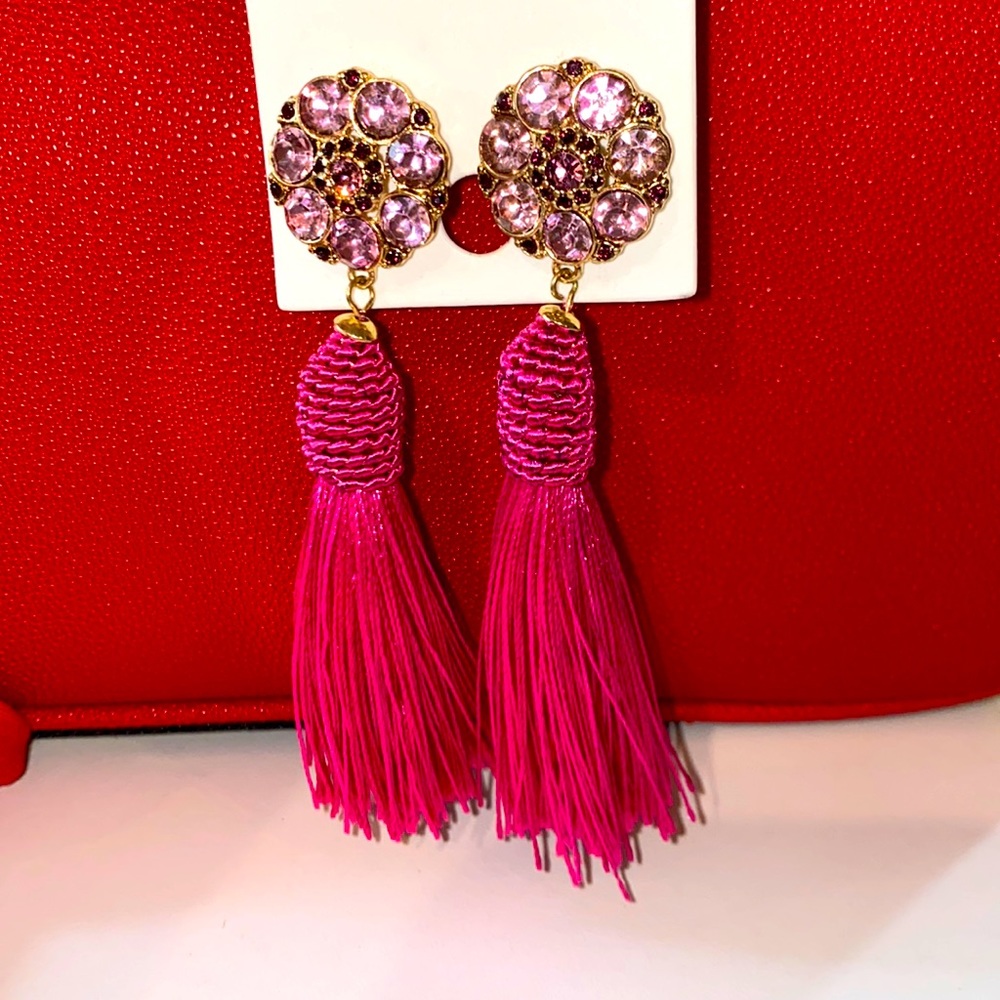 Express Earrings in Beautiful Pink. New with Tag.